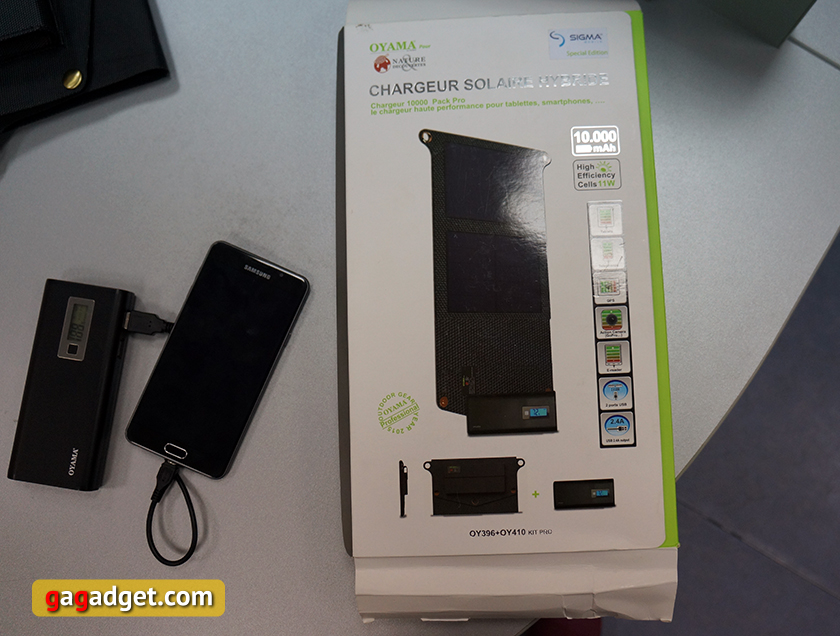 Обзор портативного аккумулятора с солнечной батареей Sigma Mobile Oyama-4