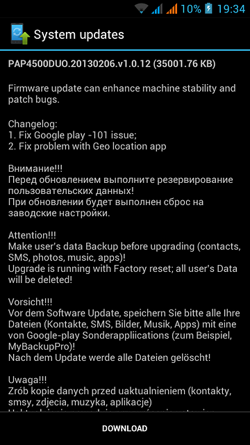 Обзор смартфона Prestigio PAP4500 DUO-8