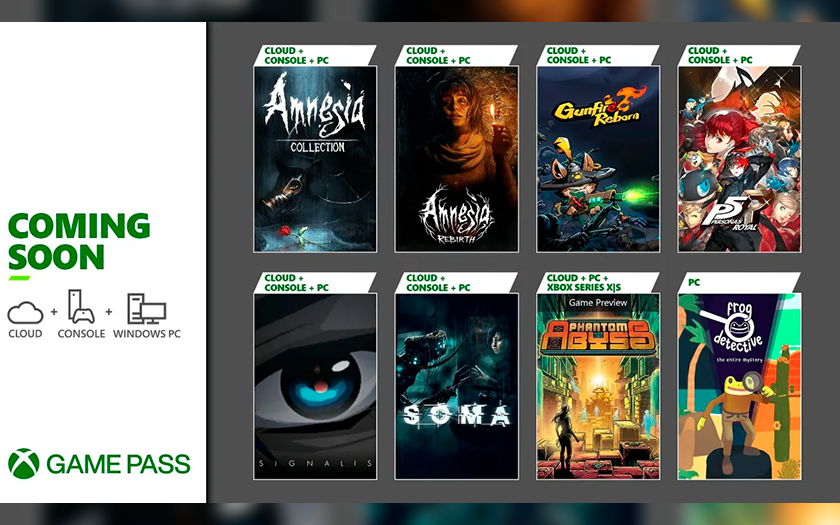 Persona 5 Royal, Soma, Amnesia и другие: Список игр, которые пополнят библиотеку Xbox Game Pass с 20 по 27 октября-2