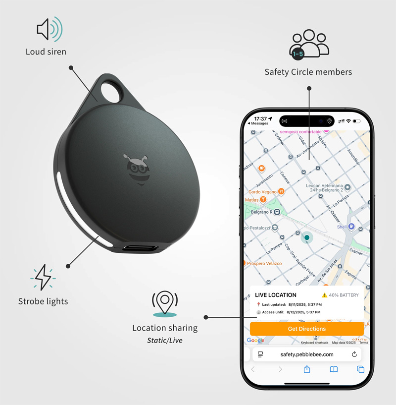 Alert Live update for Pebblebee Clip