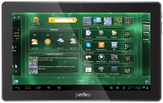 Android-планшет Perfeo 1016-HD с 10.1-дюймовым дисплеем и поддержкой 3G Android-планшет Perfeo 1016-HD с 10.1-дюймовым дисплеем и поддержкой 3G