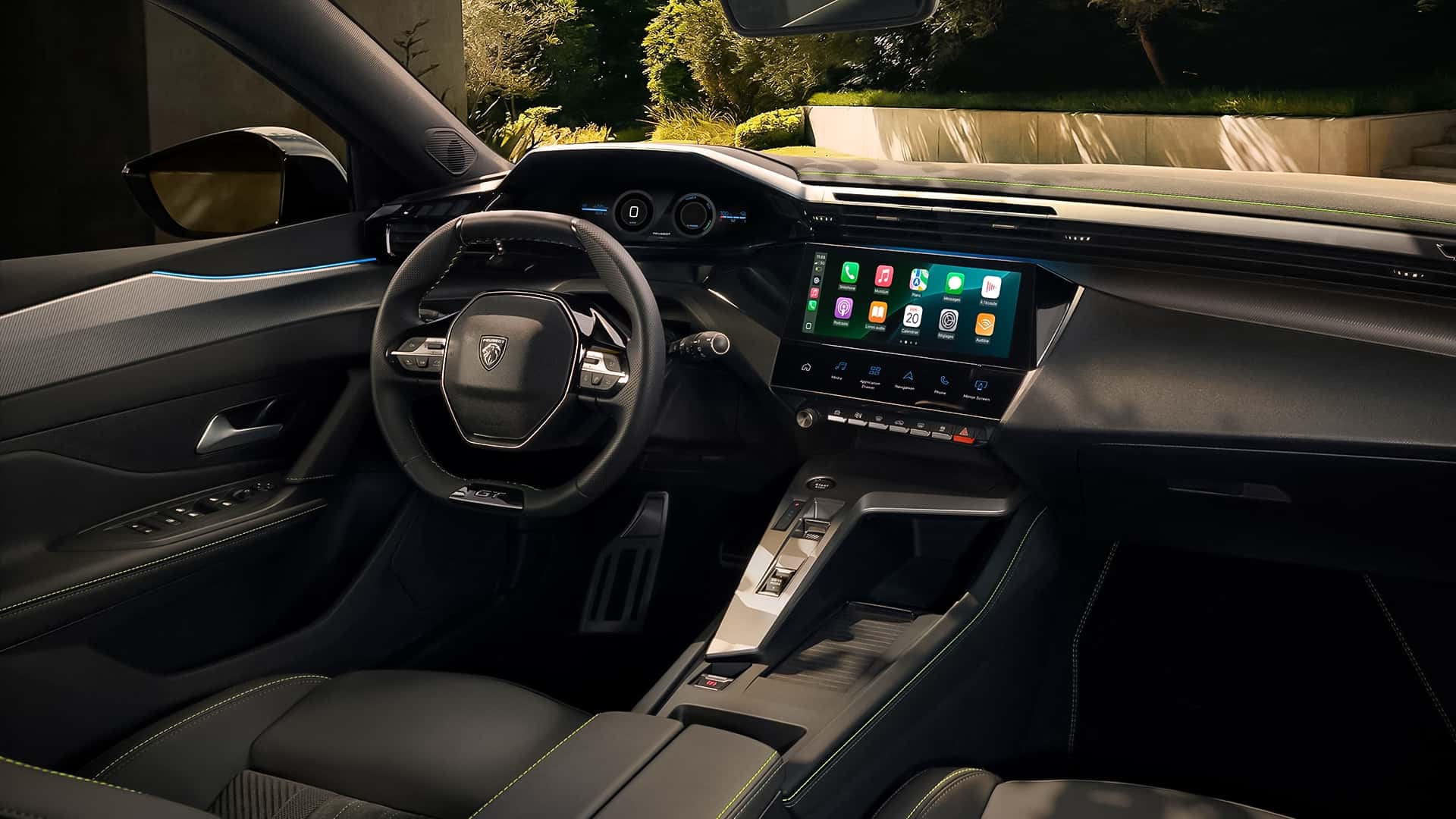 Interior of the updated Peugeot 308