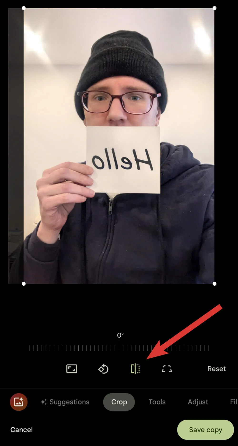 Fix mirrored photos in the Google Photos app on Android