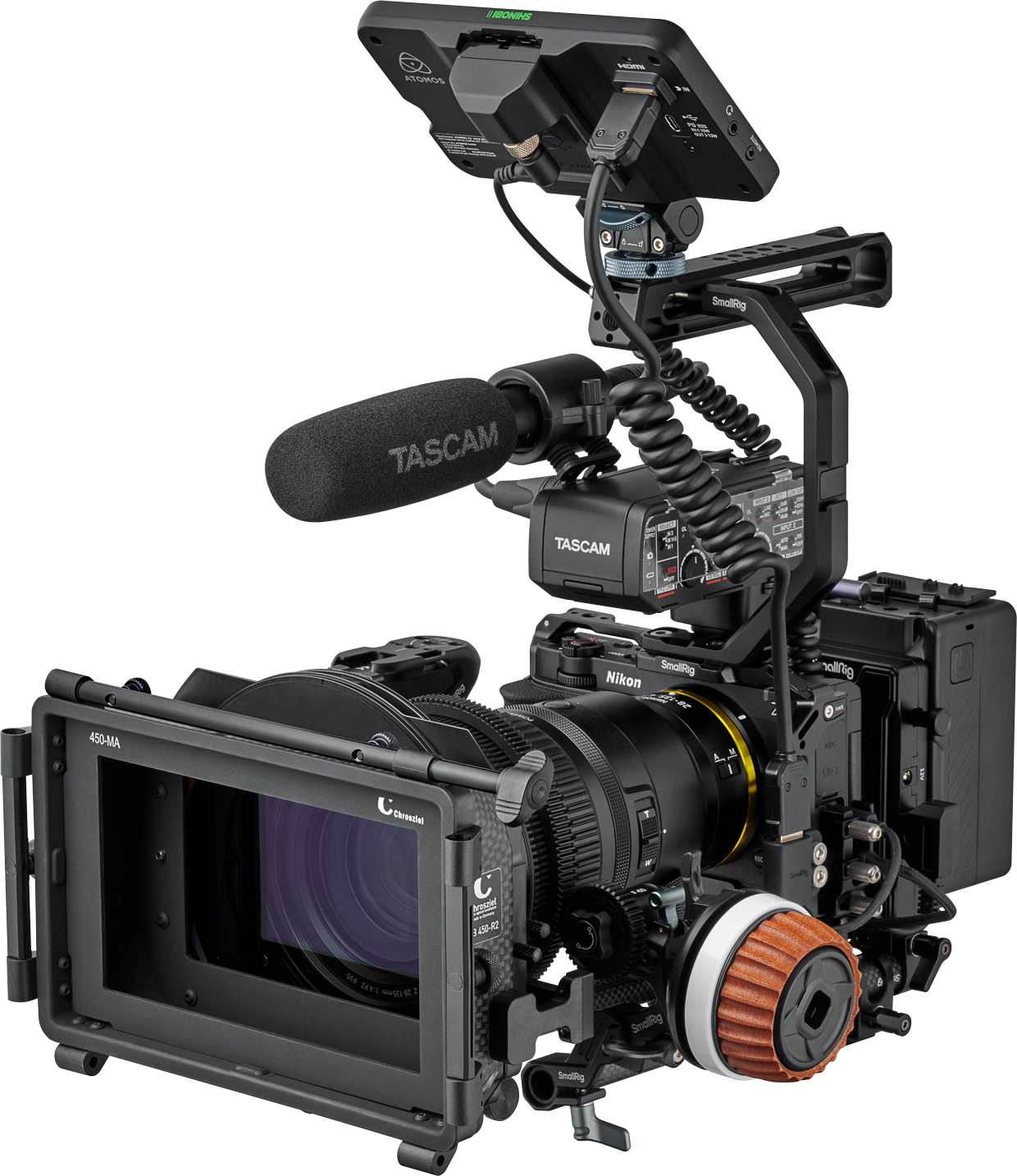 Nikon ZR with microphone and display