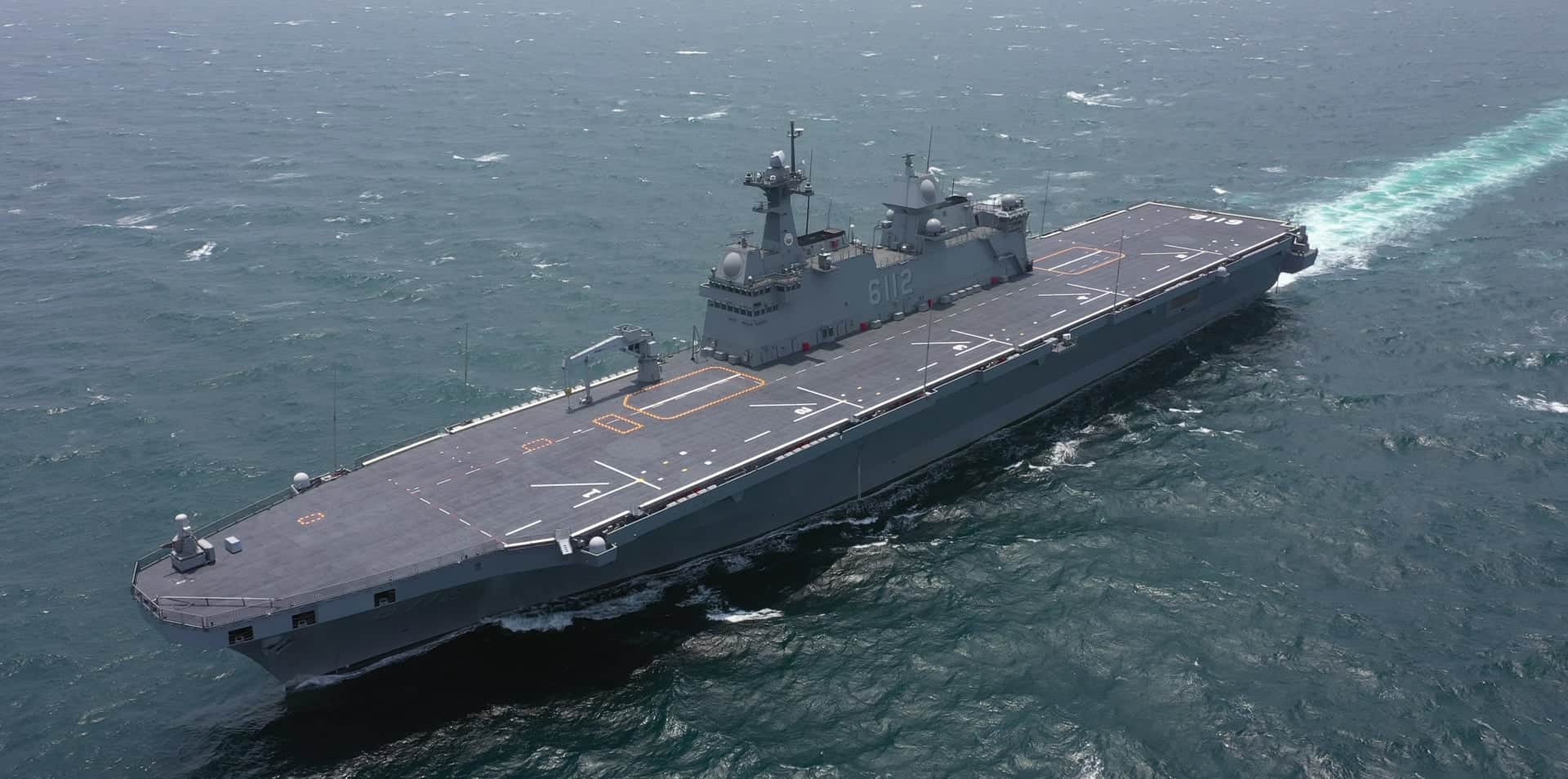 South Korean helicopter carrier LPH 6112 Marado