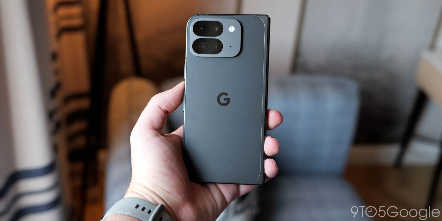 Pliage du Pixel 9 Pro. Illustration par 9to5Google