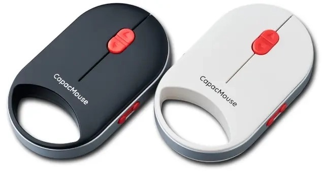 CapacMouse Pro in black and white colours