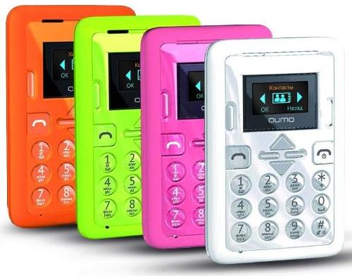 Миниатюрный мобильный телефон QUMO CardPhone-2