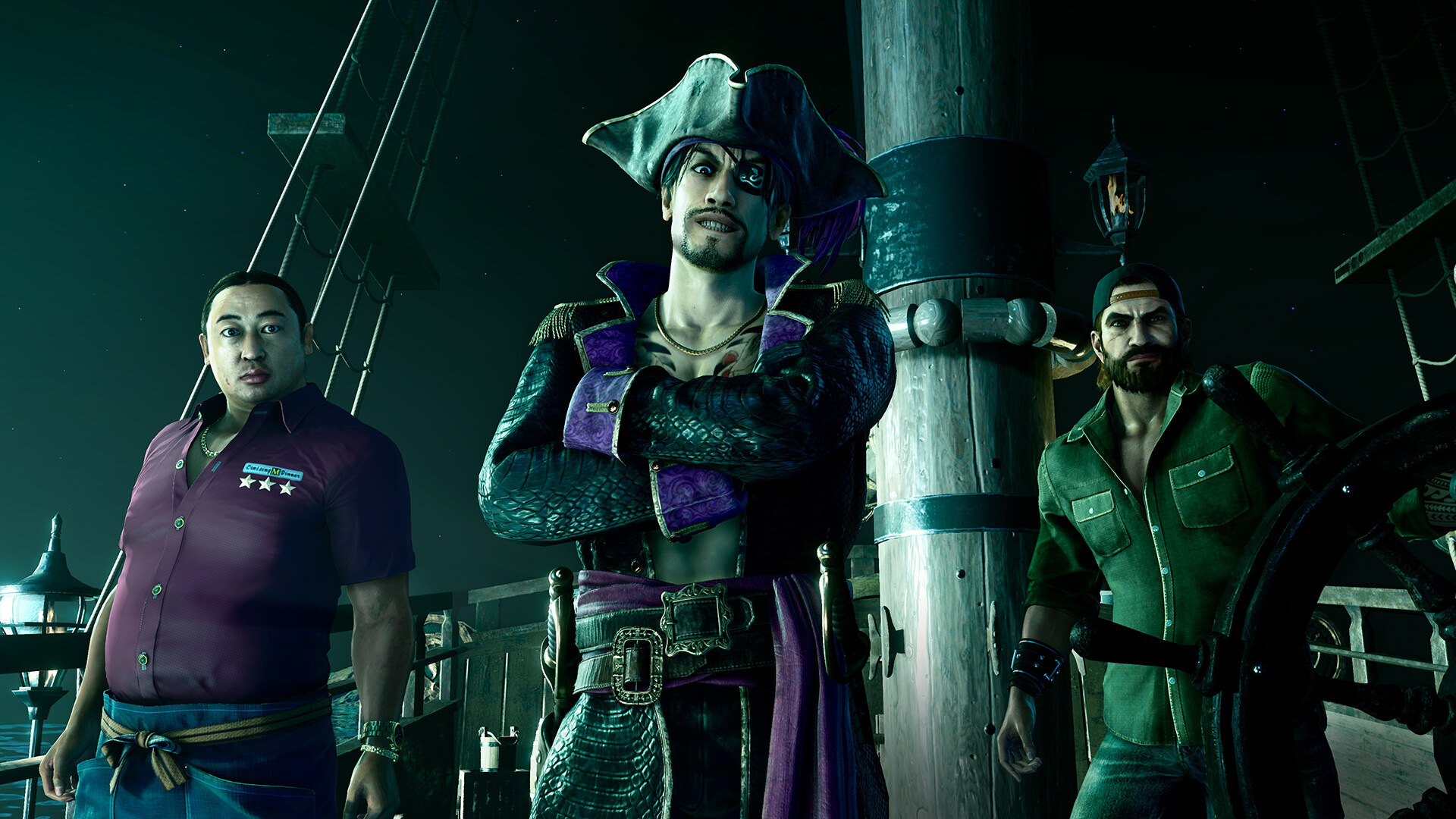 Gameplay in Like a Dragon: Pirate Yakuza in Hawaii