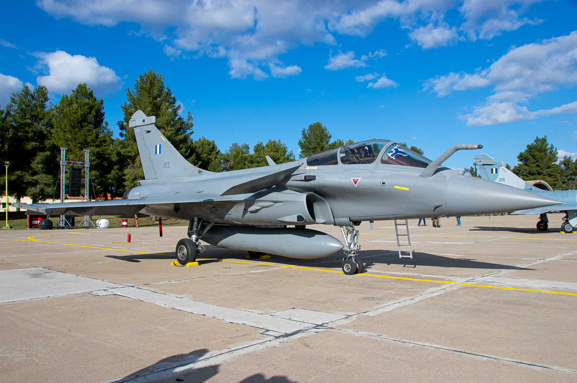 Avion de combat Rafale EG du 331e escadron de l'armée de l'air grecque