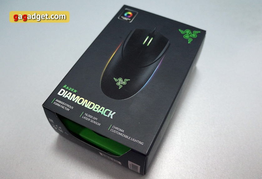 Гремучая змея нового поколения: обзор мышки Razer Diamondback-3