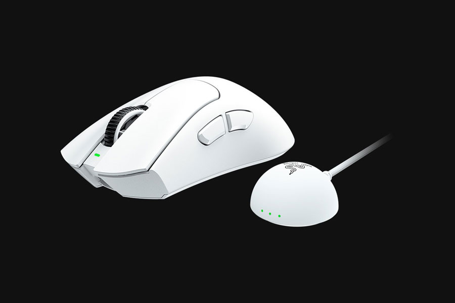 Razer DeathAdder V4 Pro у білому кольорі