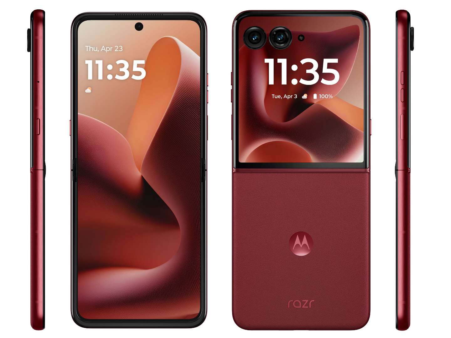 Motorola Razr 60 Ultra у новому кольорі з фронтальної частини
