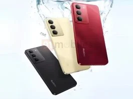 Realme 14x images in three colours