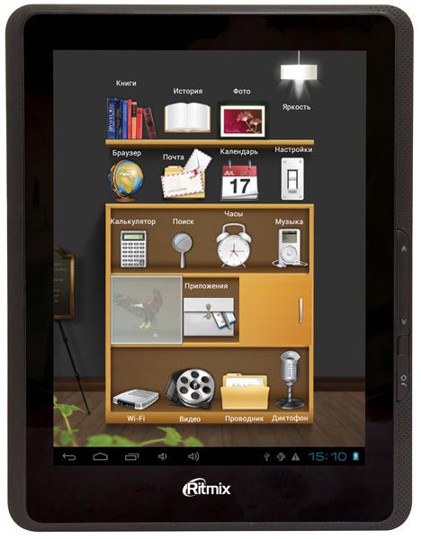 Электронная книга Ritmix RBK-497 с TFT-дисплеем и Android 4.0