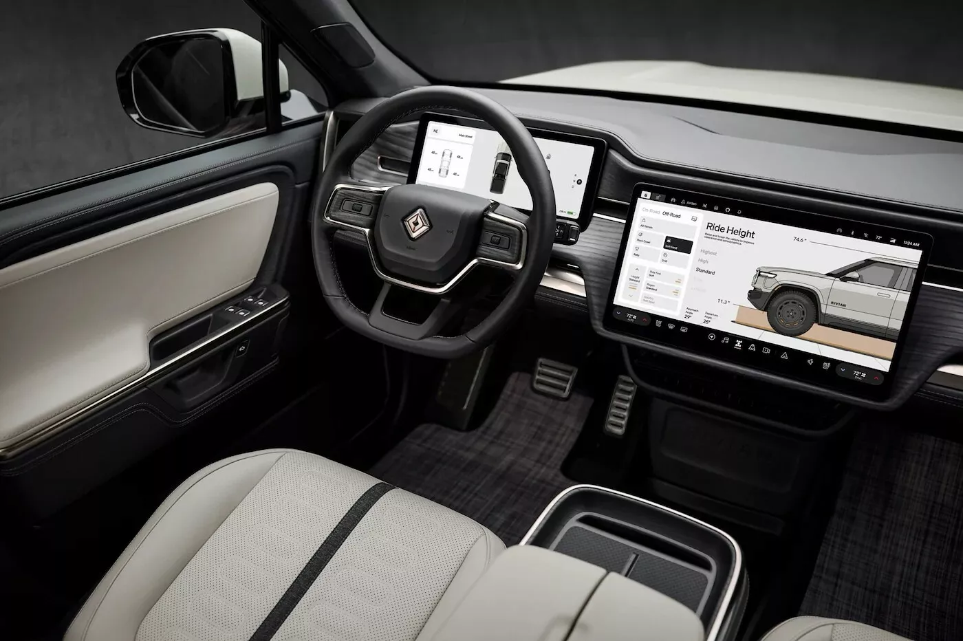 Intérieur du Rivian R1 Dune Edition