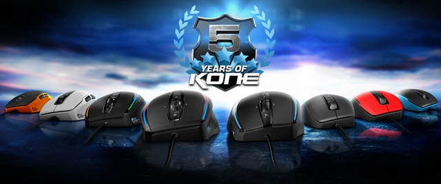 В честь юбилея: игровая мышь Roccat Kone Pure Color в четырёх цветах В честь юбилея: игровая мышь Roccat Kone Pure Color в четырёх цветах
