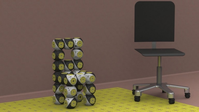 Roombot: роботизированные блоки для трансформируемой мебели