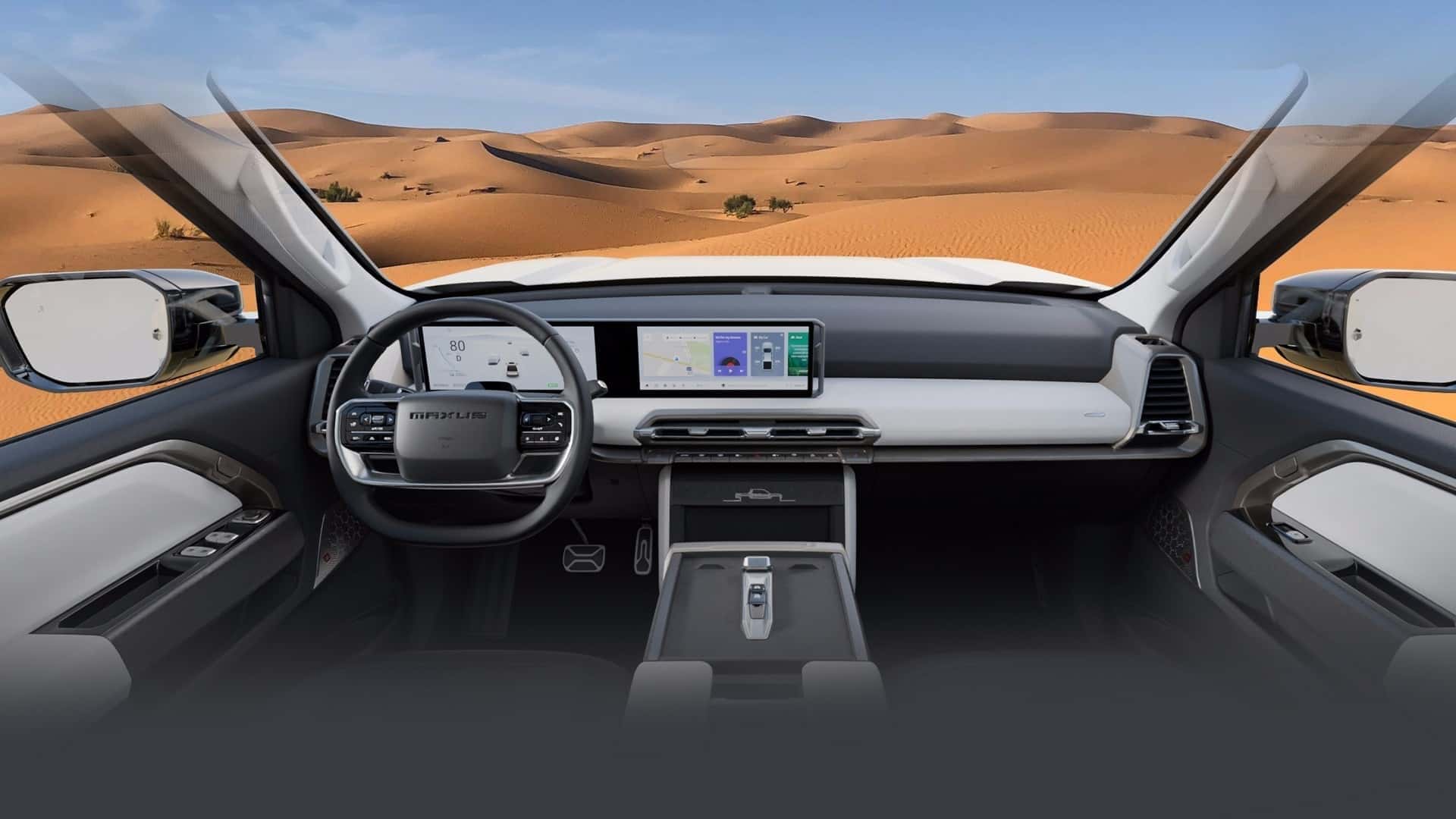 Interior of the Maxus Interstellar X pick-up truck