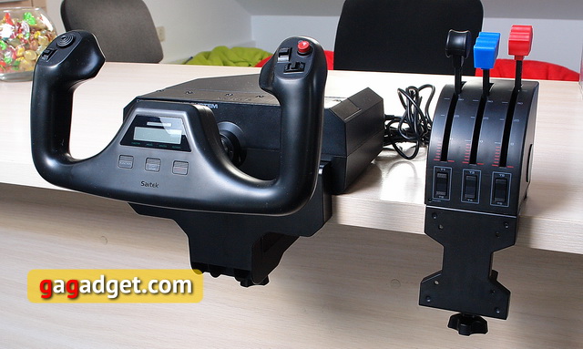 Обзор авиационного штурвала Saitek Pro Yoke Flight System-7