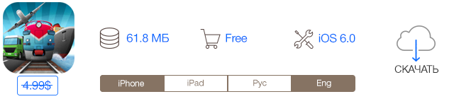 Скидки в App Store: Transport General, SkyView, Ring Fling, TiltShift Effect.-2