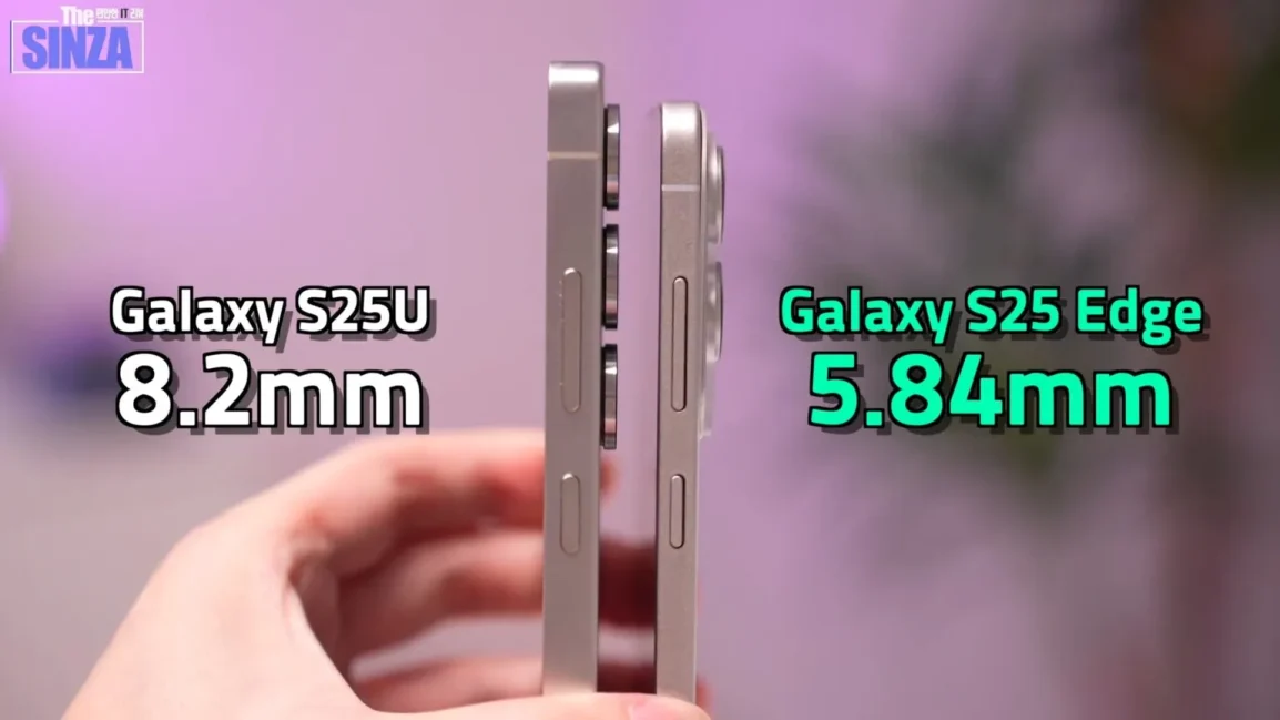 Study of the Samsung Galaxy S25 Edge layout