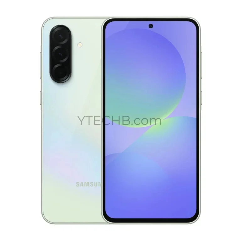 Rendu du Samsung Galaxy A36 en couleur verte