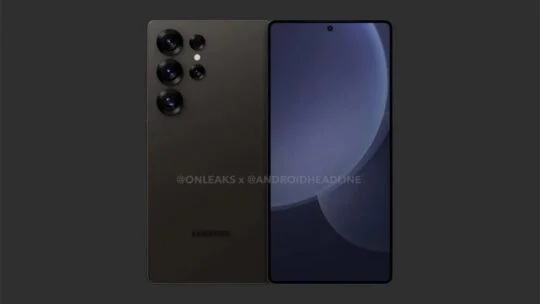 Galaxy S25 Ultra rendering