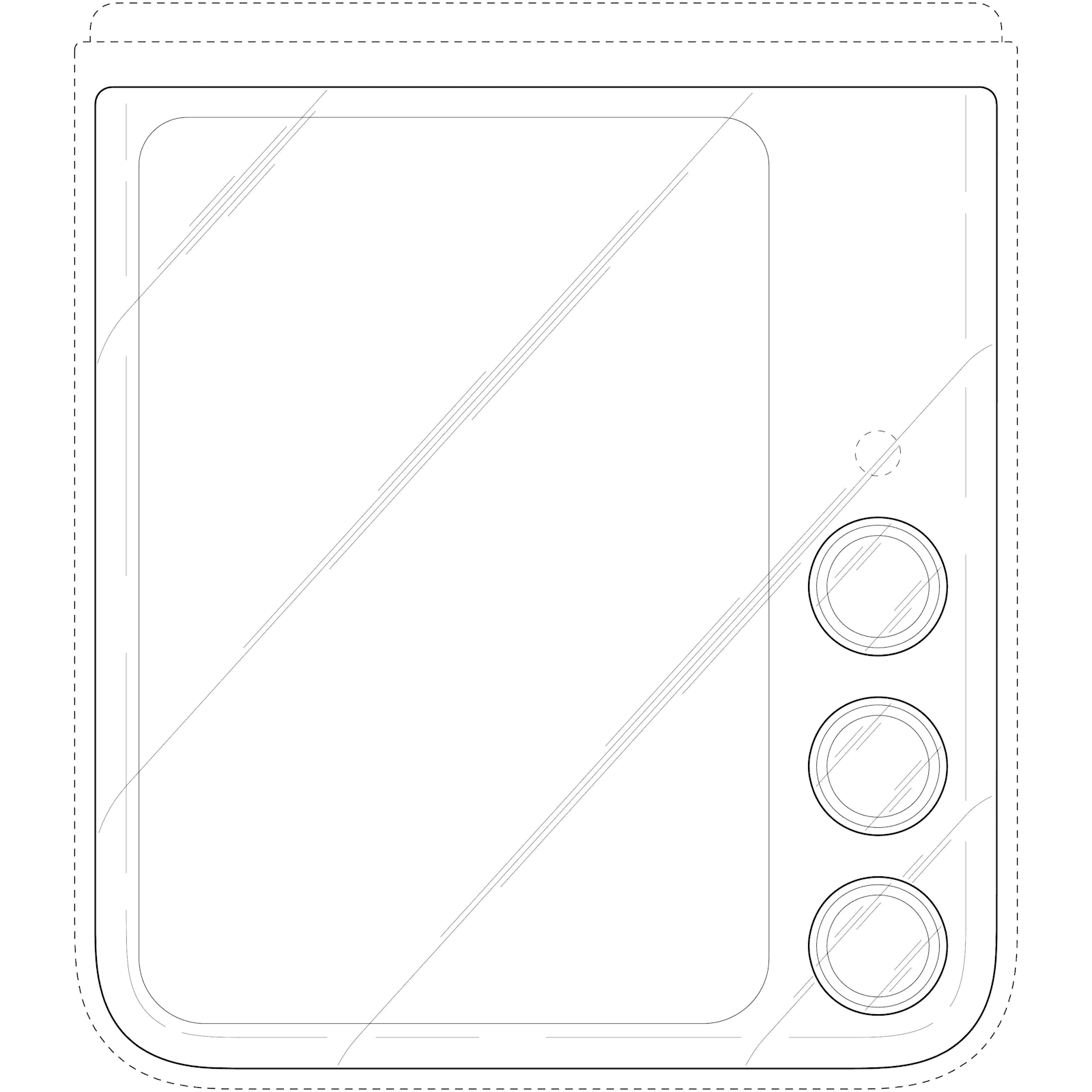 Front view of Samsung Galaxy Z Flip 7 with telephoto camera