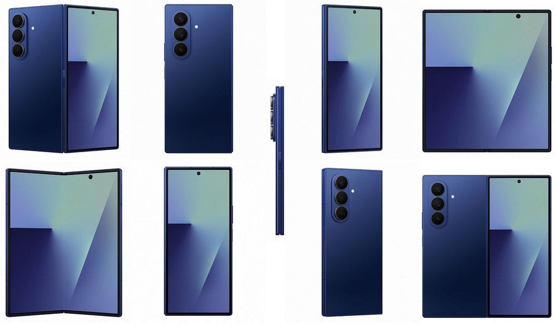 Samsung Galaxy Z Fold 7 in Blue Shadow colour