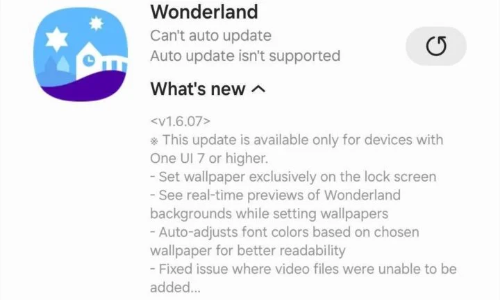 Wonderland 1.6.07 update