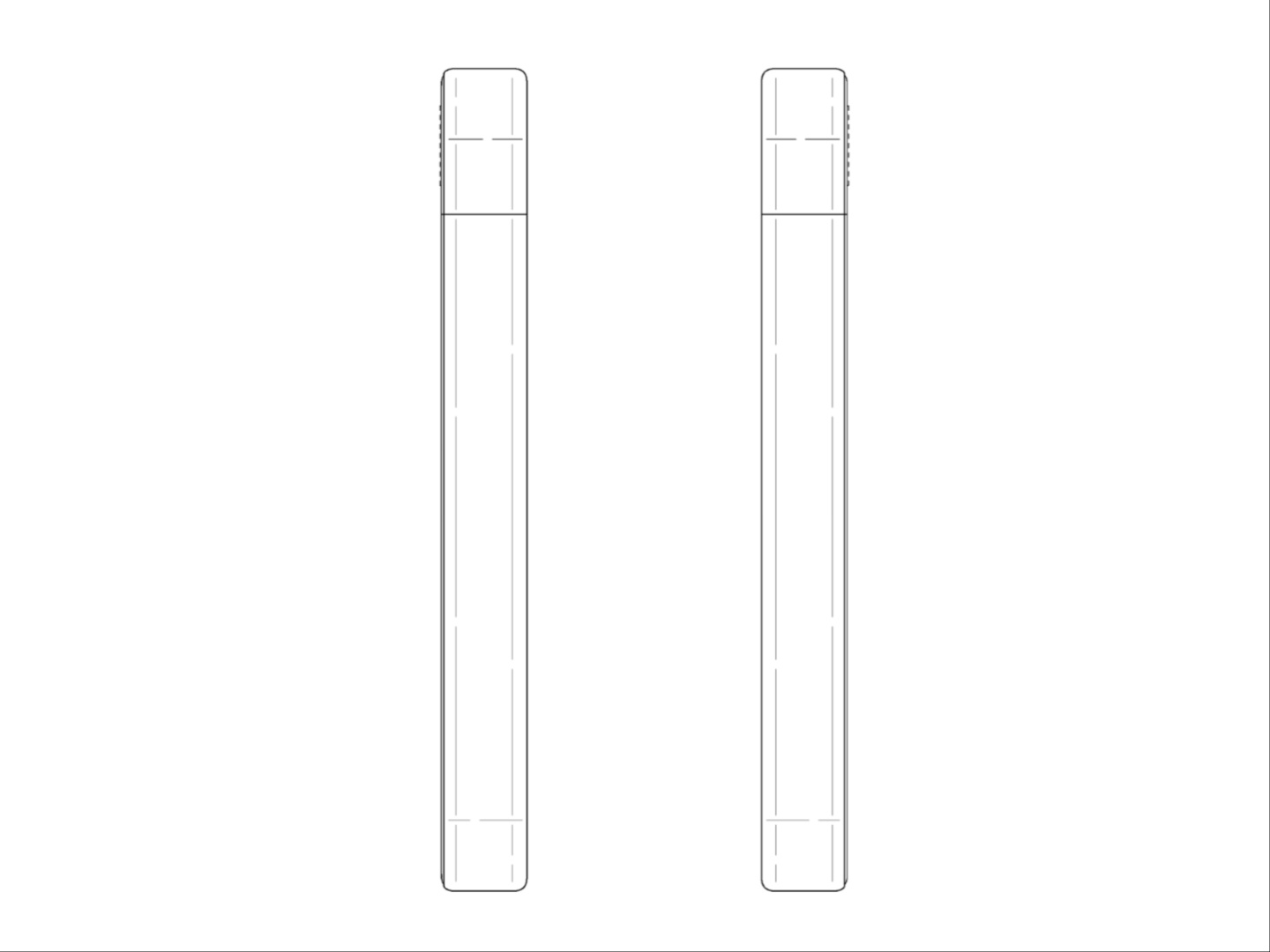 Side view of Samsung's promoted phone patent