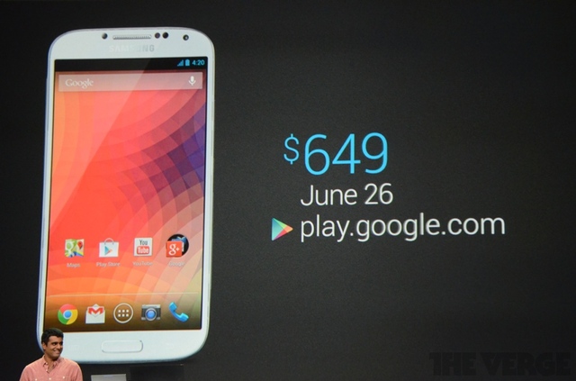 «Голый» Samsung Galaxy S4 за $650 (в США)