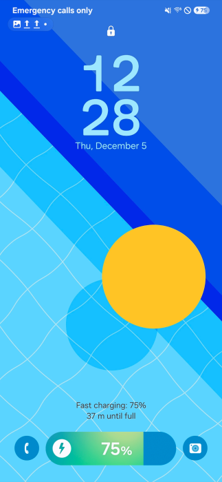 Скриншот домашнего экрана One UI