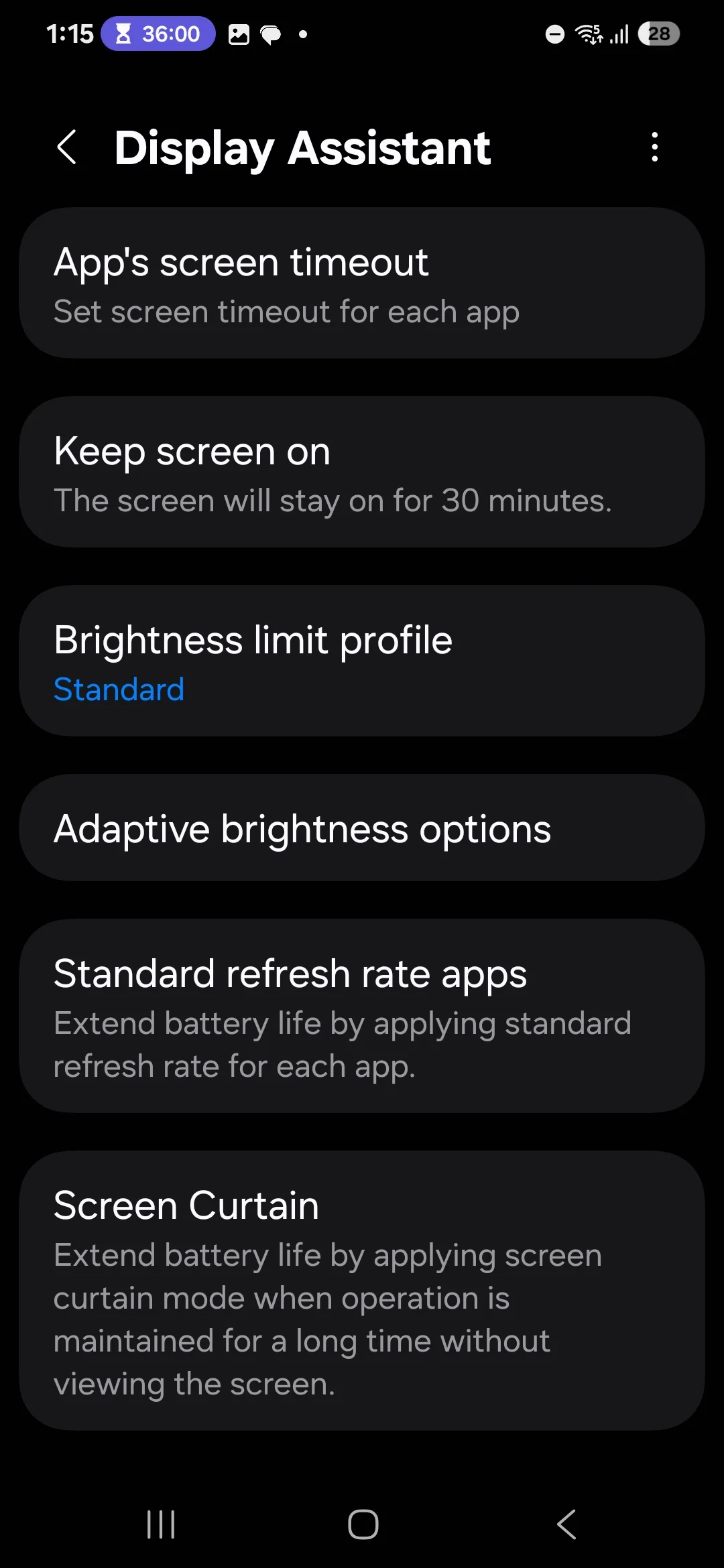 Screenshot of Display Assistant 1