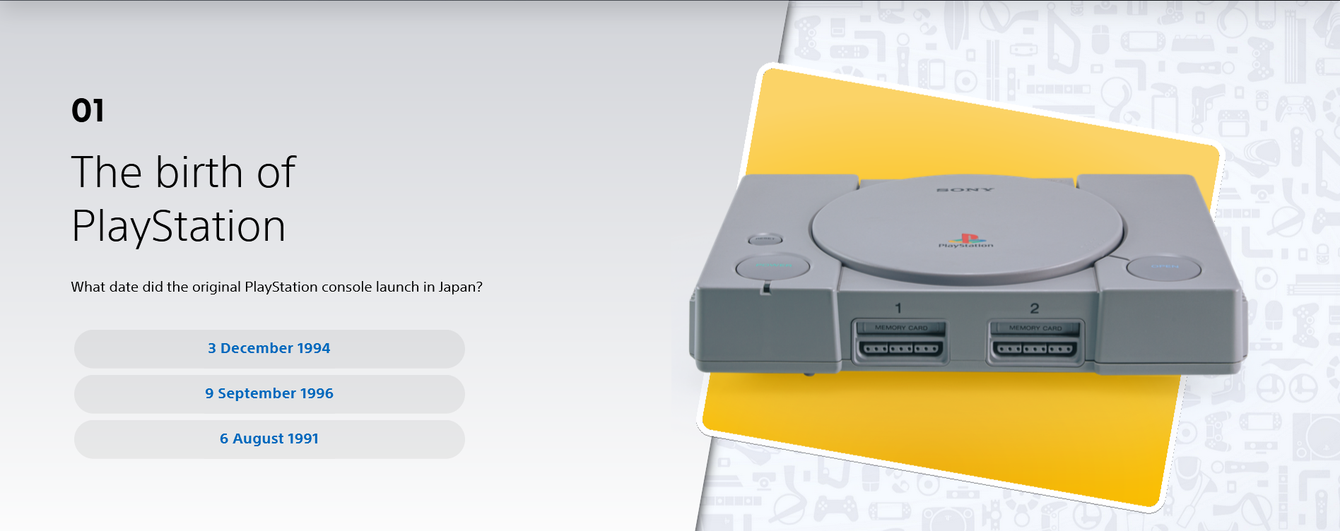 Capture d'écran du quiz. Illustration par PlayStation