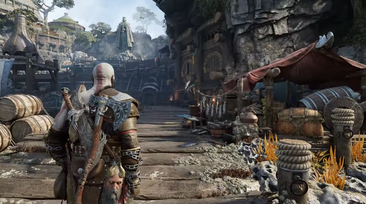 Разработчики God of War: Ragnarok рассказали о мире гномов Свартальхейм, где среди разнообразных биомов строится индустриальный город-12
