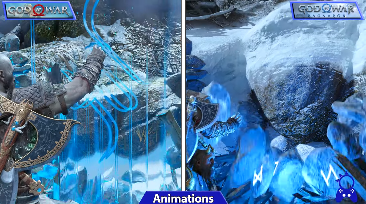 Progression folle : un blogueur compare la version PC de God of War 2018 sur des paramètres Ultra et God of War Ragnarok sur PlayStation 5-13