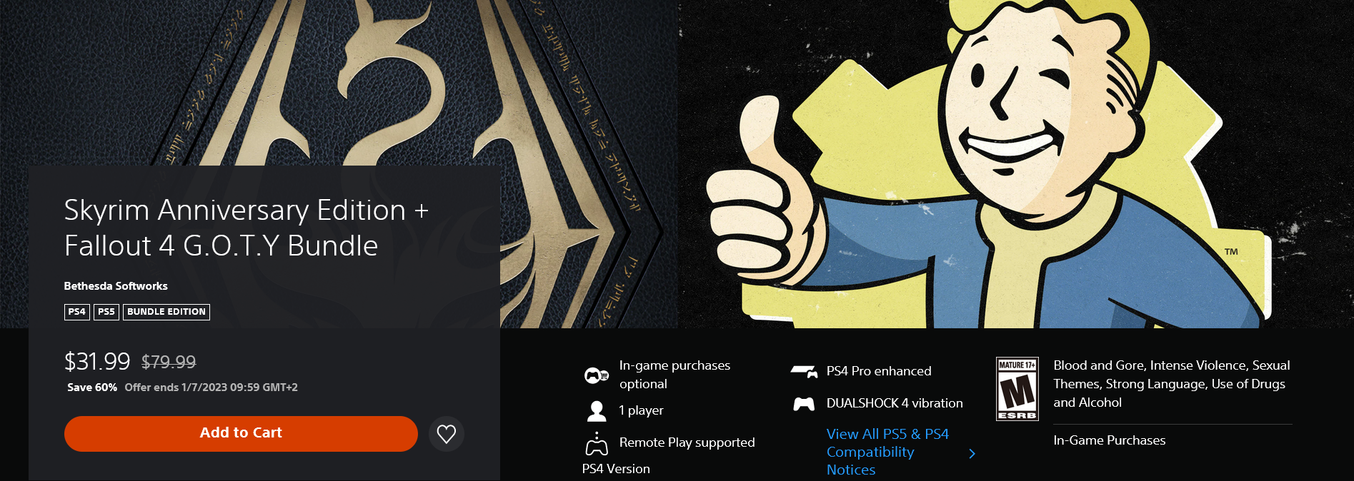 Bethesda is preparing to release physical editions of Double Pack and Special RPG Pack in January 2023. It will include Ghostwire: Tokyo + Deathloop and Fallout 4 + Skyrim-3