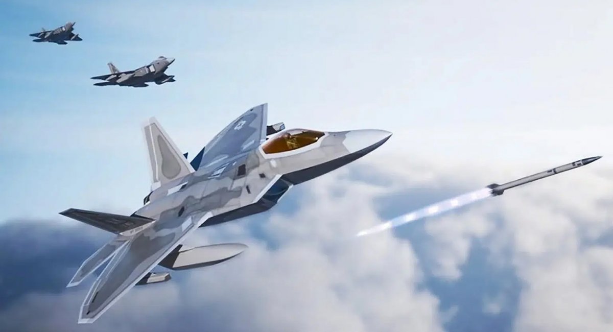 Lancement du missile AIM-260A JATM à partir du F-22