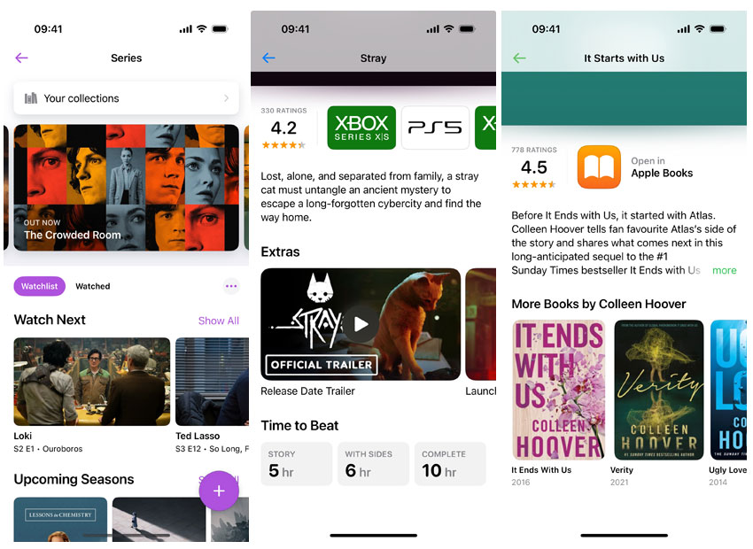 Screenshot of the Sequel app on the iPhone