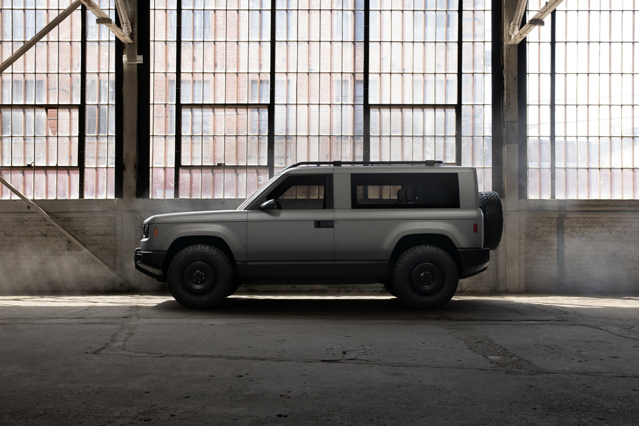 The interior of the Slate electric pick-up truck