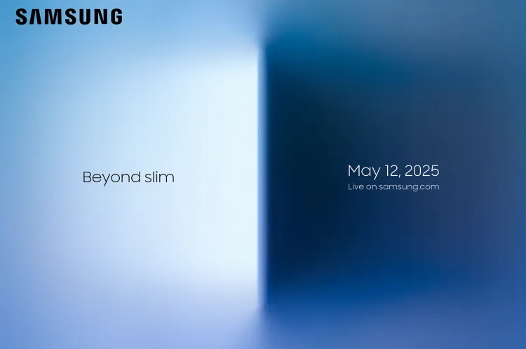 Teaser de la présentation du Galaxy S25 Edge