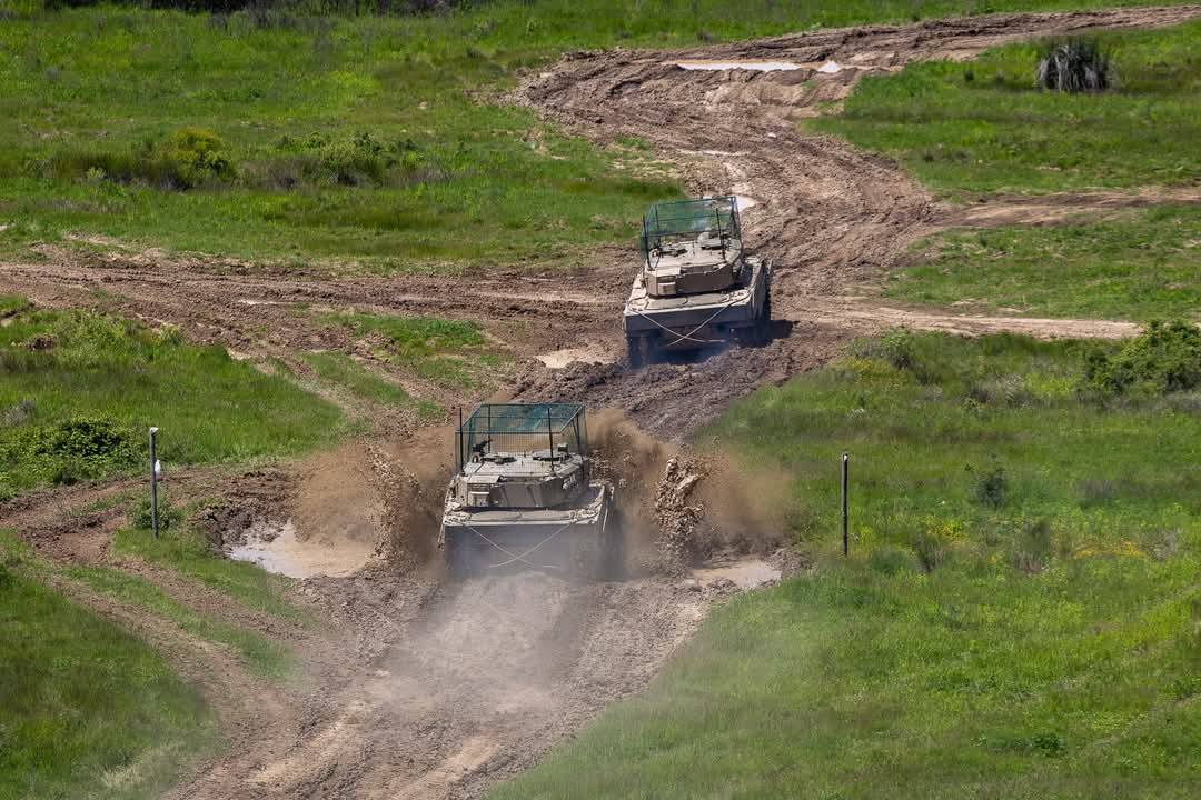Slovakian Leopard 2A4 tanks with anti-drone grills