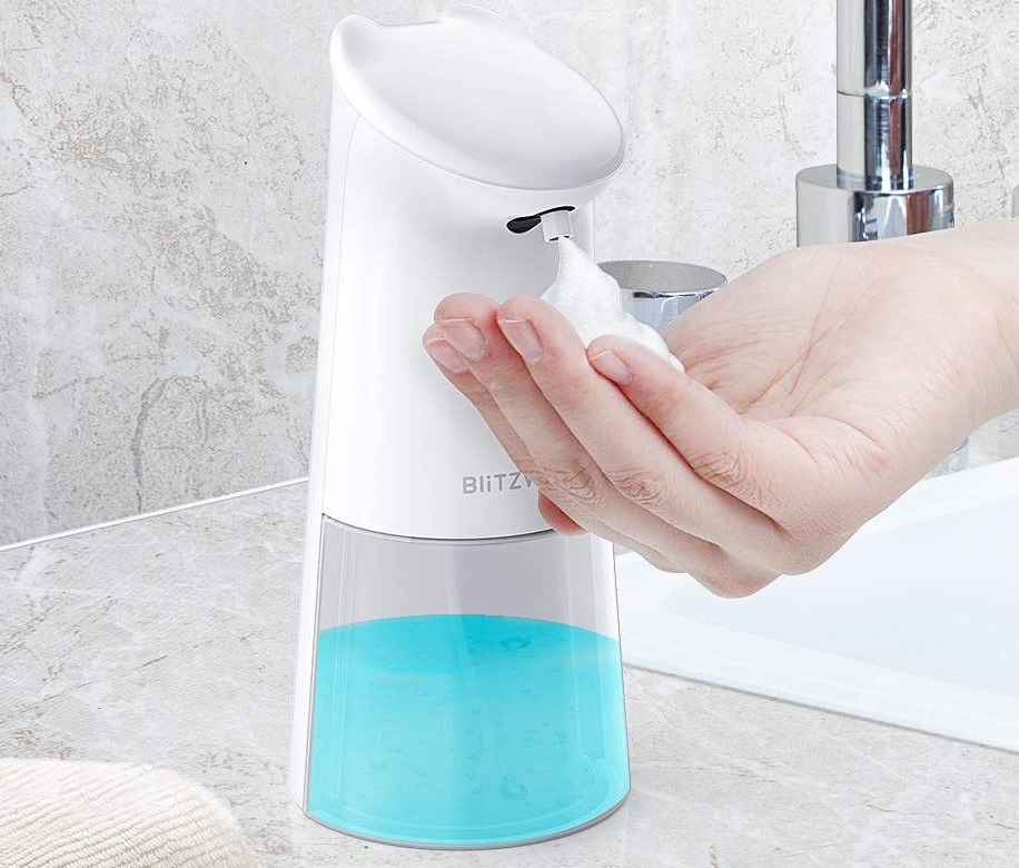 Sensory dispenser for liquid soap
