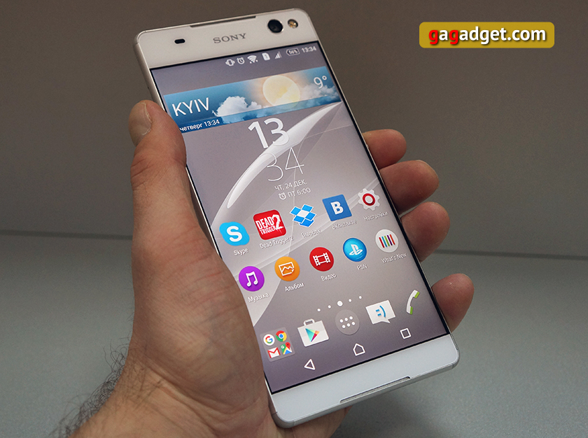 «Лопата» без рамок: обзор 6-дюймового смартфона Sony Xperia C5 Ultra-2