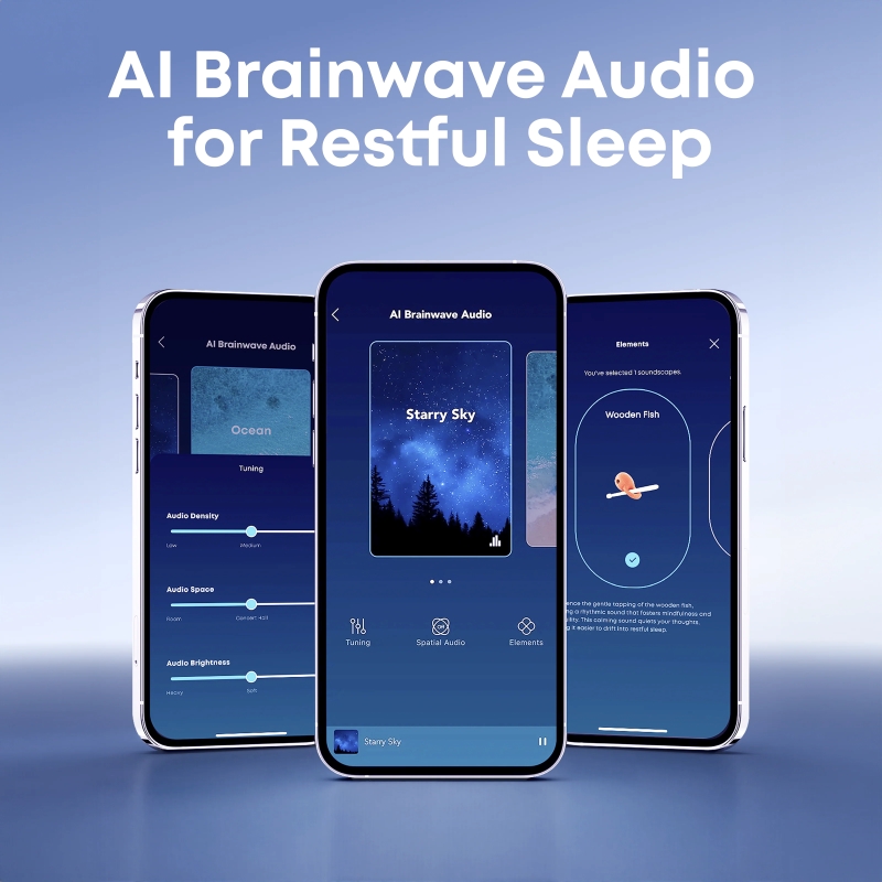 Soundcore Sleep A30 size comparison