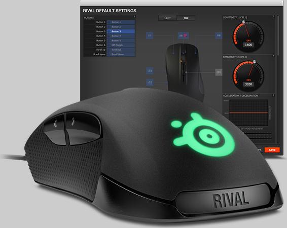 Оптическая геймерская мышь SteelSeries Rival-2