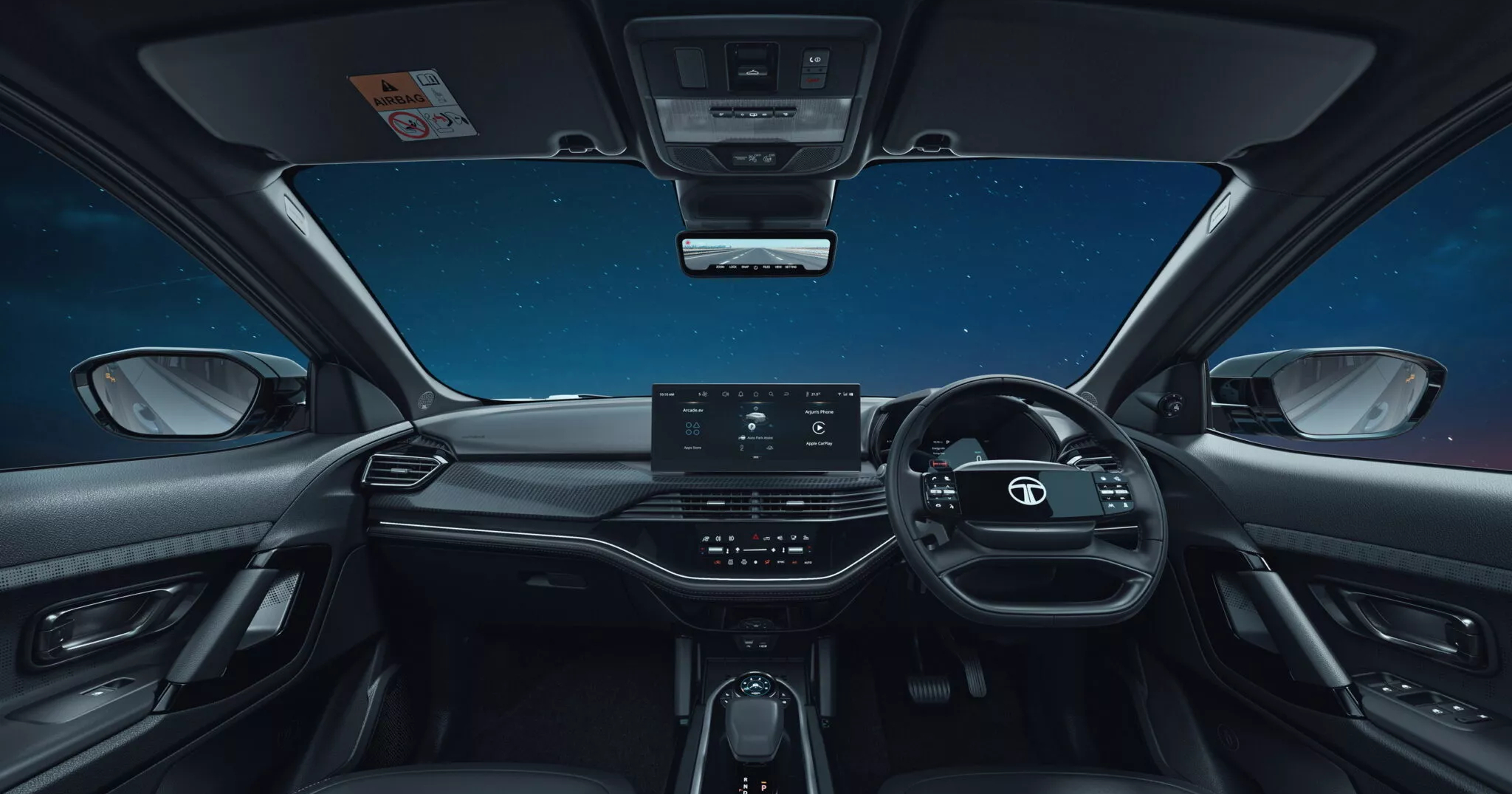 Tata Harrier.ev interior.