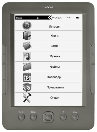 Ридер с 6-дюймовым E-Ink Pearl экраном TeXet TB-146SE